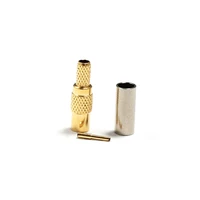 new mmcx female jack rf coax convertor crimp for rg316 rg174 lmr100 straight goldplated wholesale mmcx connector