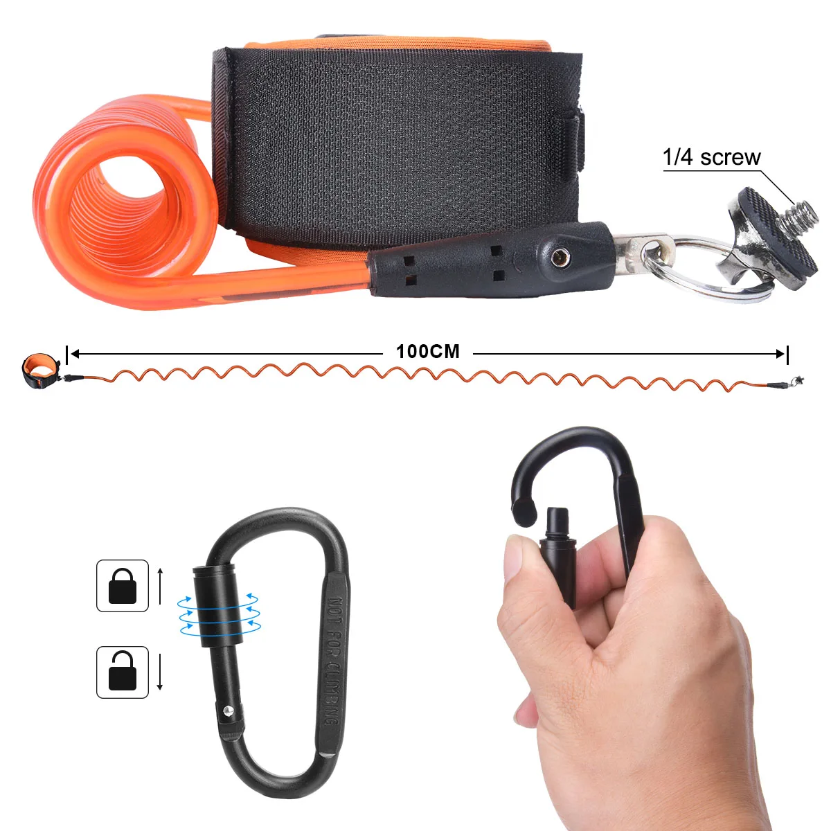 Action Camera Non-Slip Handler Floating Hand Grip Holder Mount + Steel-Cored Safety Tether Wrist Strap for GoPro Sony Olympus Ak images - 6