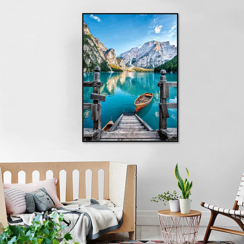 

Алмазная 5D картина «сделай сам», полноформатная Круглая Мозаика из смолы, домашняя Алмазная вышивка, картина стразы, Современный домашний д...