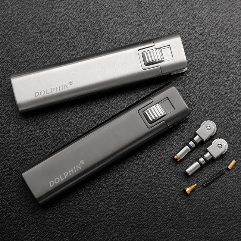 Длинная полоса портативная зажигалка шлифовальный круг металлические зажигалки