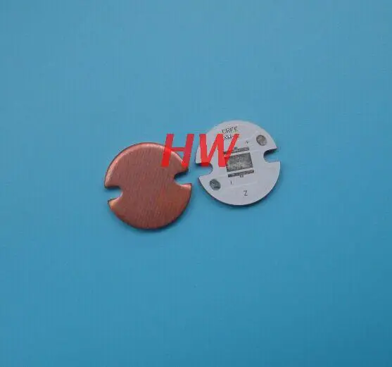 

10Pcs XMLT6 U2 Red Copper Substrate XML Copper Substrate 16mm XML5050 Copper Substrate