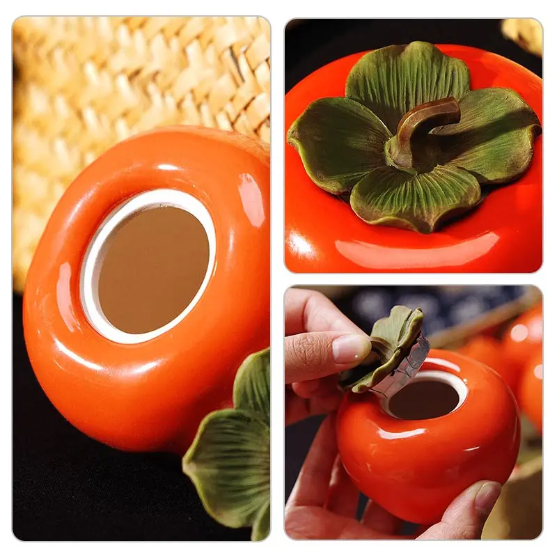 Керамический чайник креативная хурма контейнер для приправы высокое качество