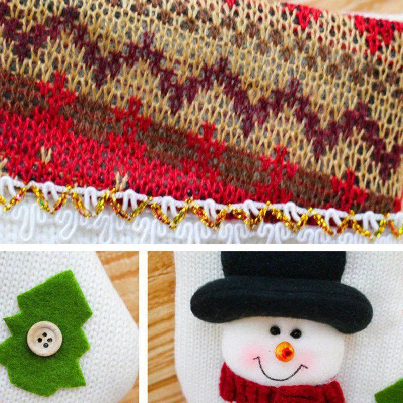 Милые рождественские чулки набор из 3 санта клауса снеговика оленя