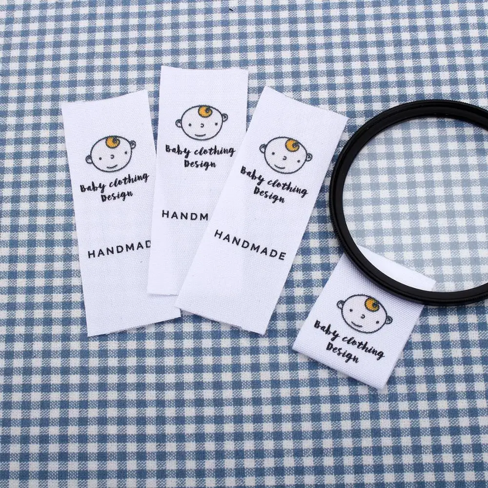 Custom sewing labels, Personalized Brand, Logo or Text, Children's clothing Label (MD0033)