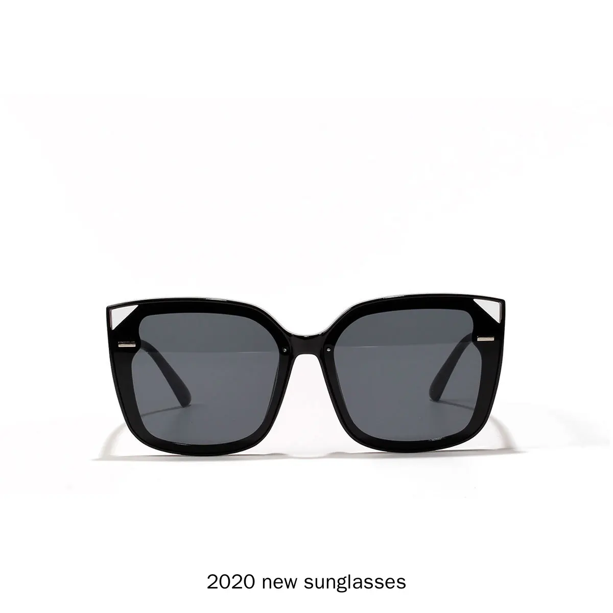 2020 New Vintage Fashion Luxury Cat Sunglasses Women Crystal Brown Blakck Frame Brand Designer Sun Glasses For Female NX | Аксессуары