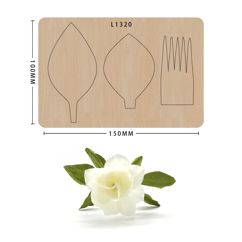 Гардения бумажный цветок Рождественский подарок прессформы для резки дерева