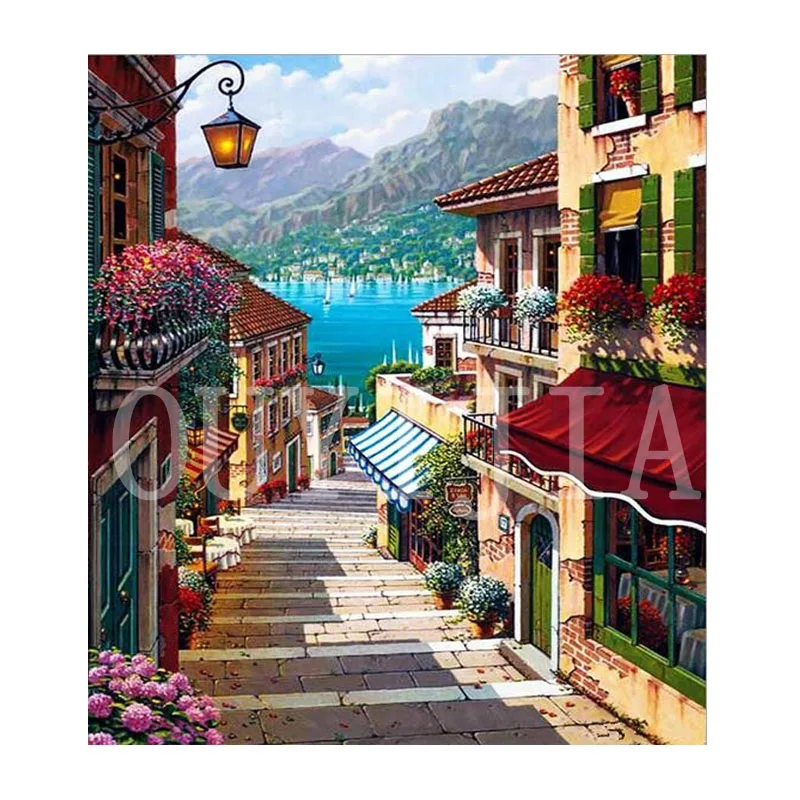 5d DIY Алмазная вышивка море вид комнаты квадратный круглый полный Алмазный