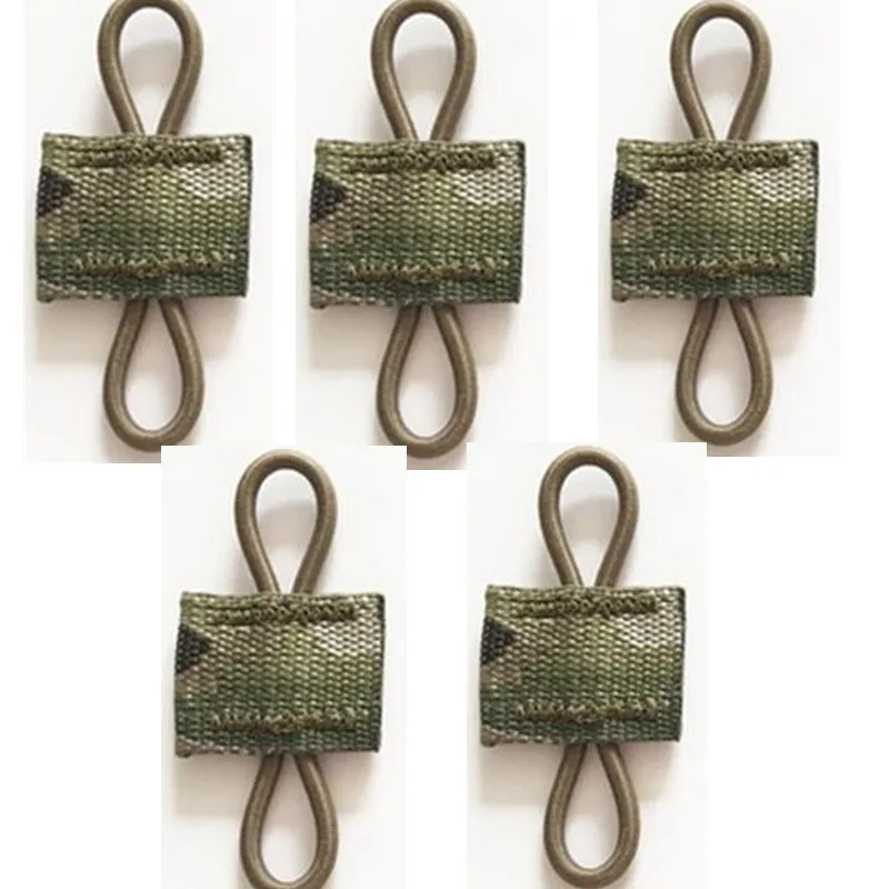 5pcs/lot Tactical Elastic Molle Ribbon Buckle Binding Retainer For PTT Antenna Stick BK/CB/RG/MC | Спорт и развлечения