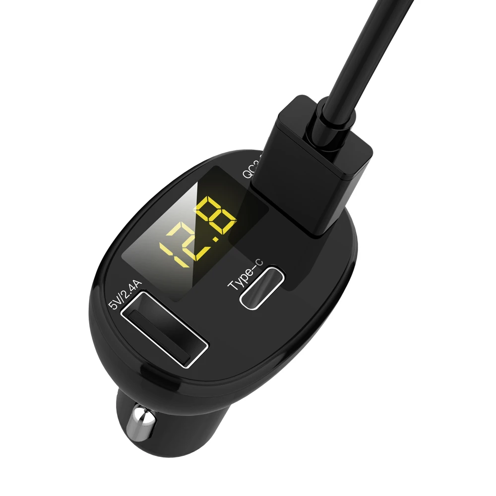 QC3.0 QC Тип C PD DC 12 В USB мультивольт Измеритель Напряжения Монитор двойной цифровой