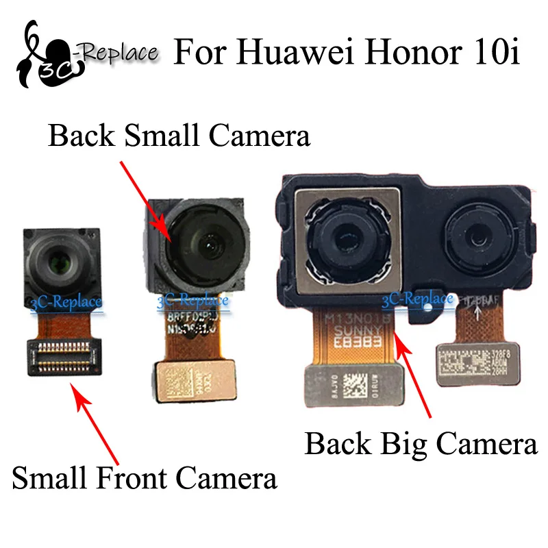 Для huawei Honor 10i основная задняя большая камера Малая фронтальная камера гибкий кабель лента