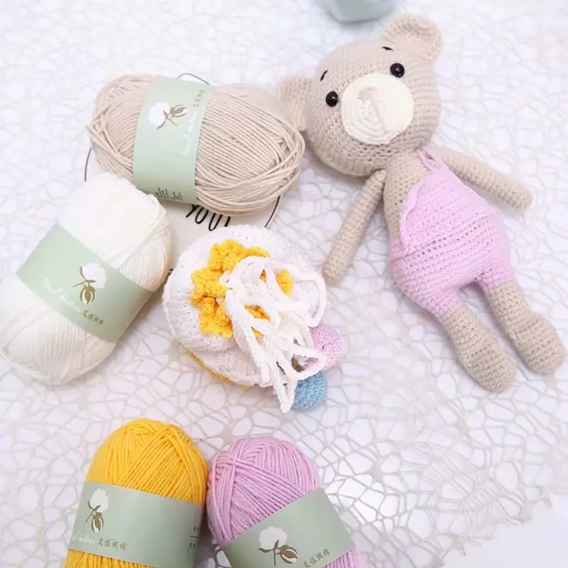 50 г/шар мягкий теплый хлопок Детская шерсть для вязания пряжа шарф ручная вязка