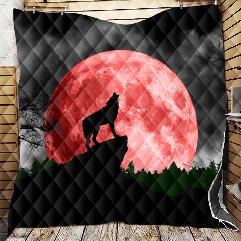 Offerte Coperta Da Letto In Lupo Di Ghiaccio Blu Su Misura Copriletto In Microfibra Coperta Sherpa Coperta In Peluche Sherpa Animale Per Letti Spessi