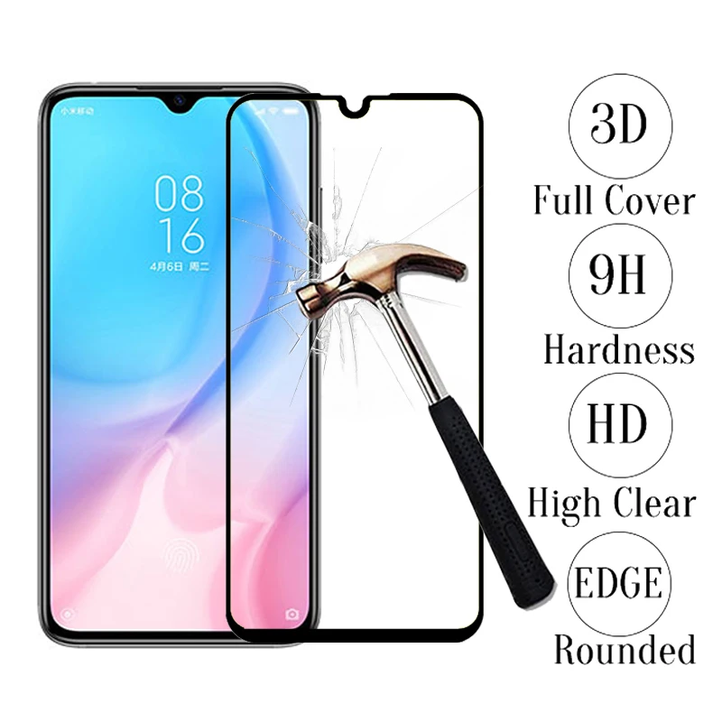 3D закаленное стекло для Xiaomi mi A3 CC9 CC9e Защитная пленка экрана 9 Se Play glass Red Note 7