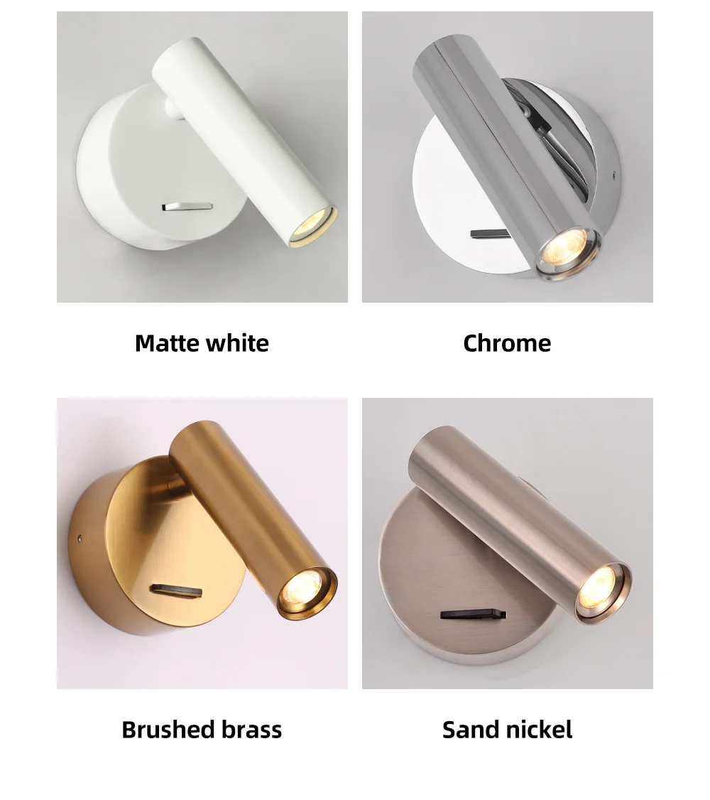 

Hartisan Light Lamp lamps for wall Reading lamp LED Wall Light indoor Hotel Guest Room bed room Headboard read Light with switch