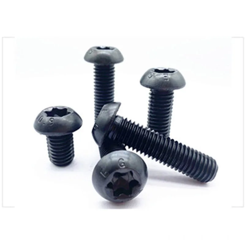 Винт Torx M10 винты с полукруглой головкой черные КЛАСС 10 9 длина 16-40 мм | Обустройство
