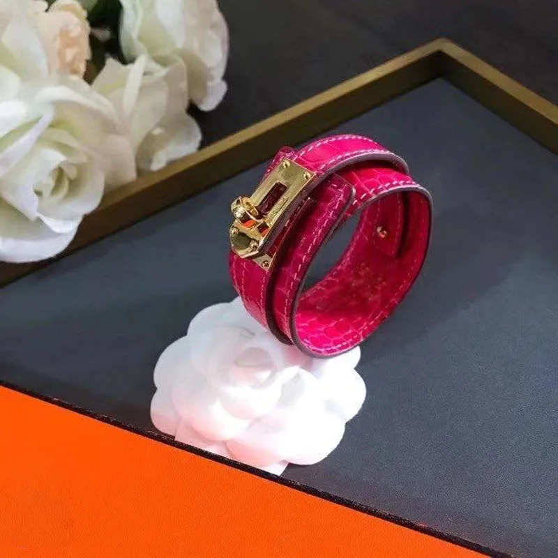 

2021 fashion jewelry real leather bracelet for women the best gift free shipping
