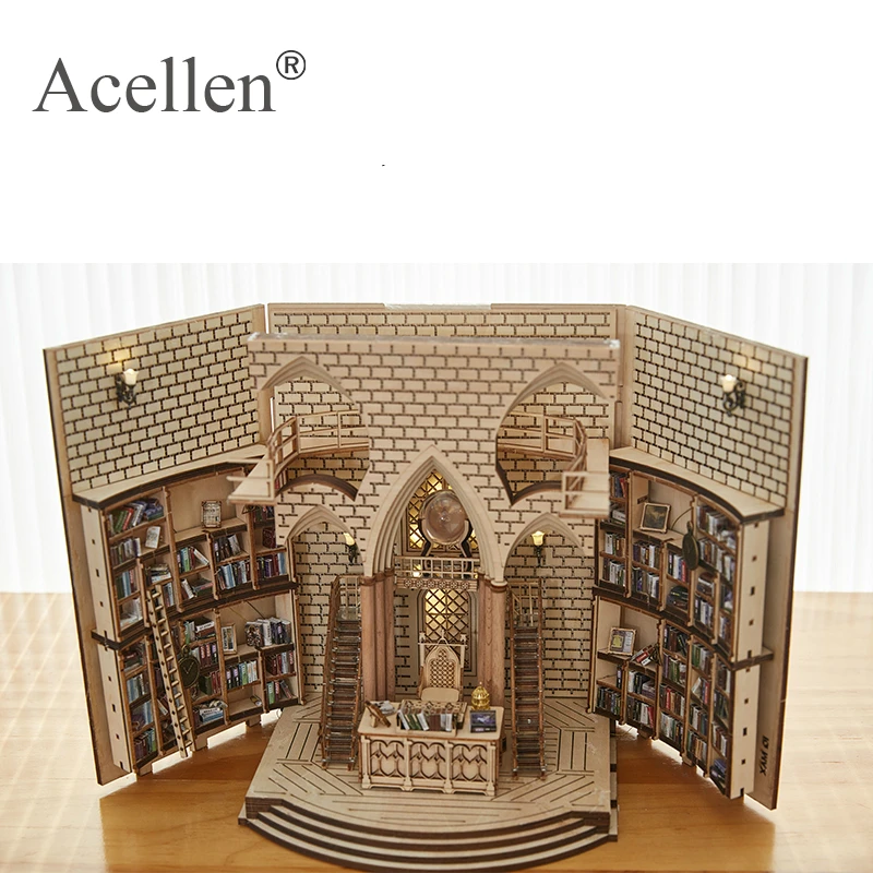 Деревянный главный офисный книжный уголок вставки художественный конец Сделай