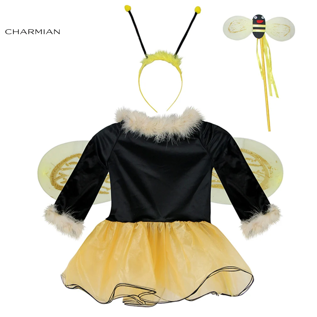 Charmian/костюм для маленьких девочек с изображением шмеля и пчелы платье|Костюмы
