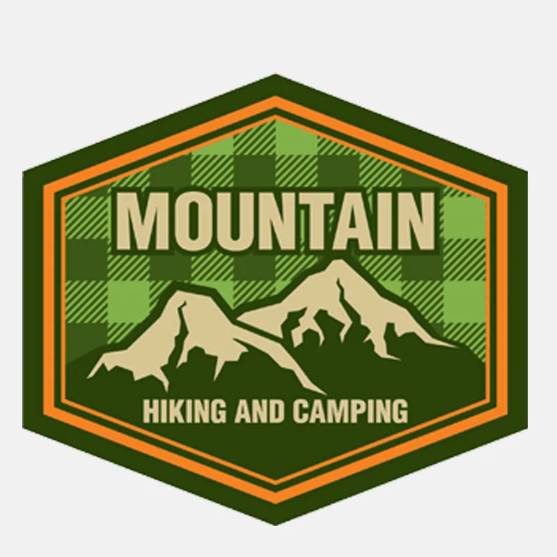

Hot Sell Lovely Mountain Hiking Camping Climbing Car Sticker Motorcycle Decals Vinyl Sunscreen Anti-UV PVC