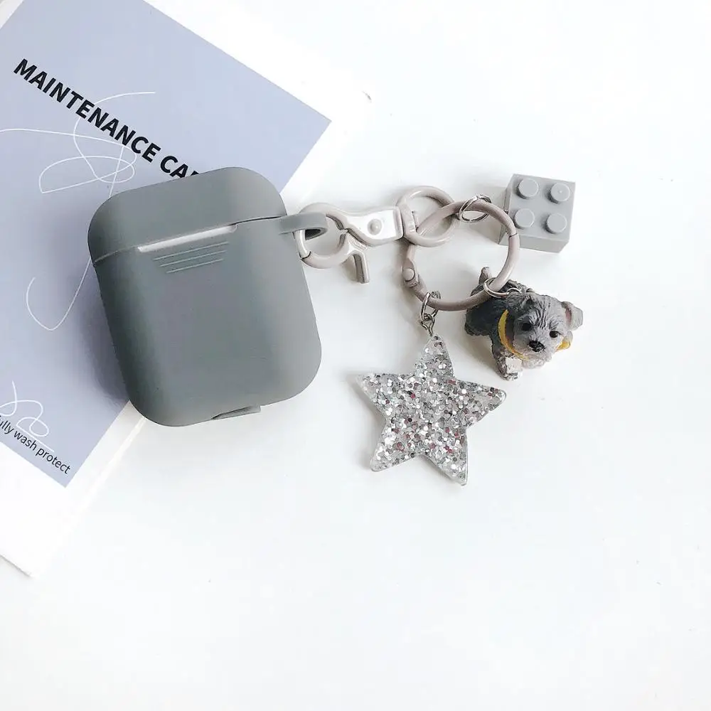 B3 Роскошный чехол-брелок для AirPods 2 i9s i9s i10 i11 i13 i19 TWS чехол для наушников Air pods 2 силиконовый защитный чехол - Цвет: B3