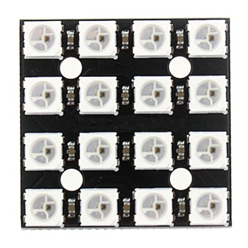 

WS2812B 16-бит 4*4 Full Цвет 5050 RGB светодиодный светильник Панель RGB светодиодный светильник для Arduino