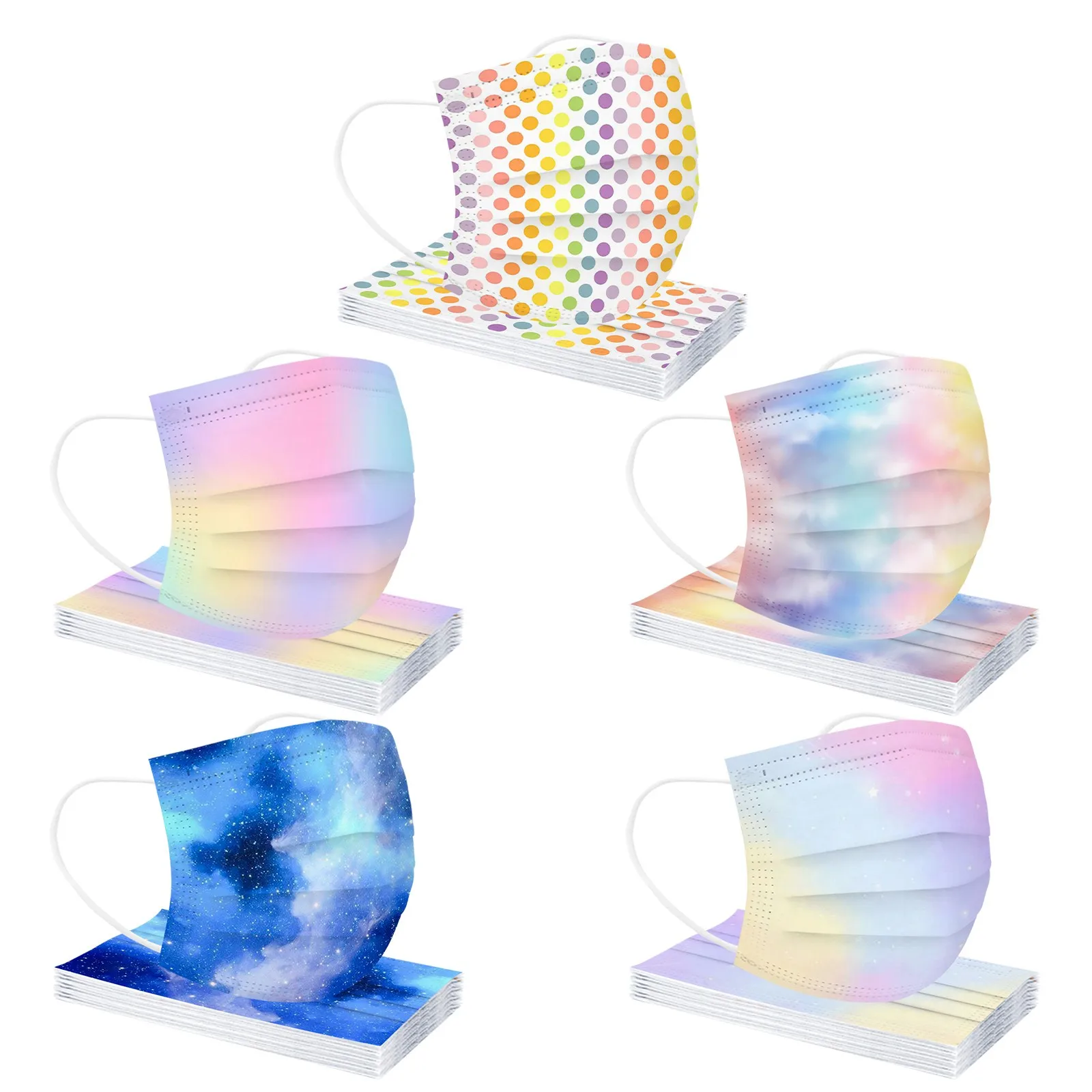 Маска детская одноразовая из нетканого материала с фильтром 50 шт. | Красота и