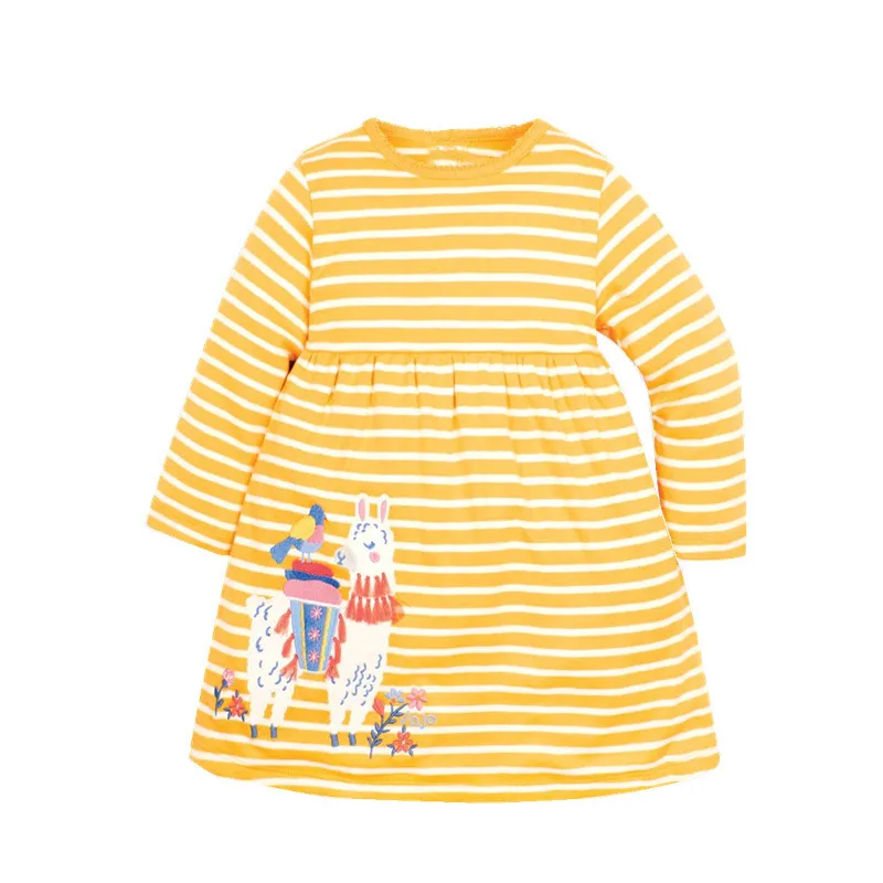 Платье принцессы с аппликацией в виде животных для девочек милые вечерние