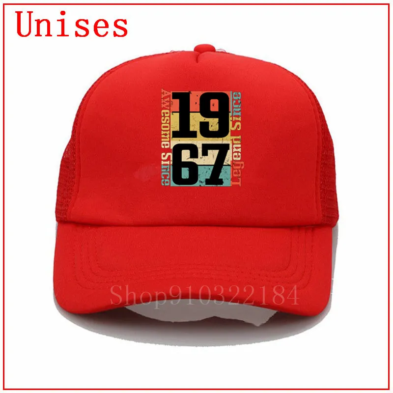 51th Birthday Shirt Awesome Since 1967 Funny Gift Idea Editio men baseball cap women dad hats designer casual ball caps | Аксессуары для