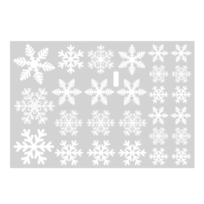 Счастливого Рождества наклейки на стену окна стекло белый Снежинка для дома