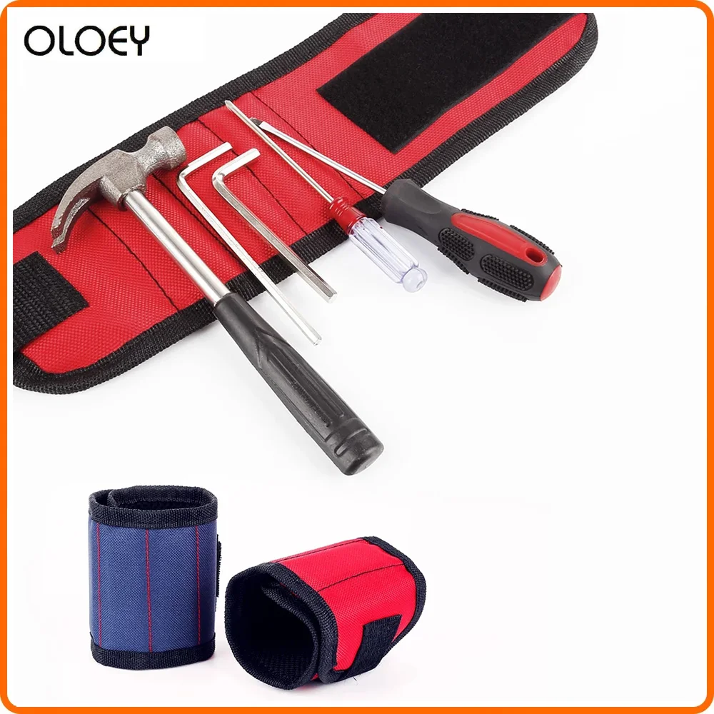 Магнитный браслет 10 шт. сильные магниты Портативный сумка для инструментов