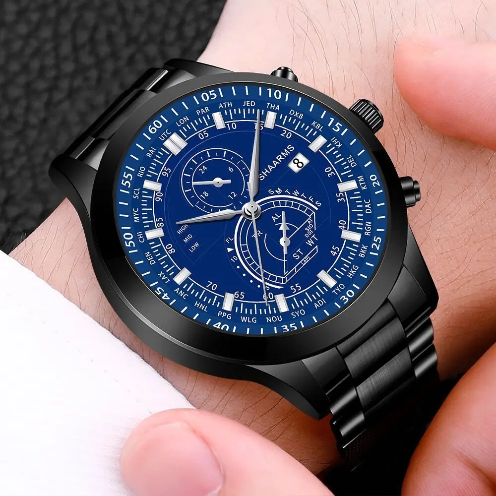 

Часы Reloj Hombre 2021 Мужские кварцевые с календарем и датой