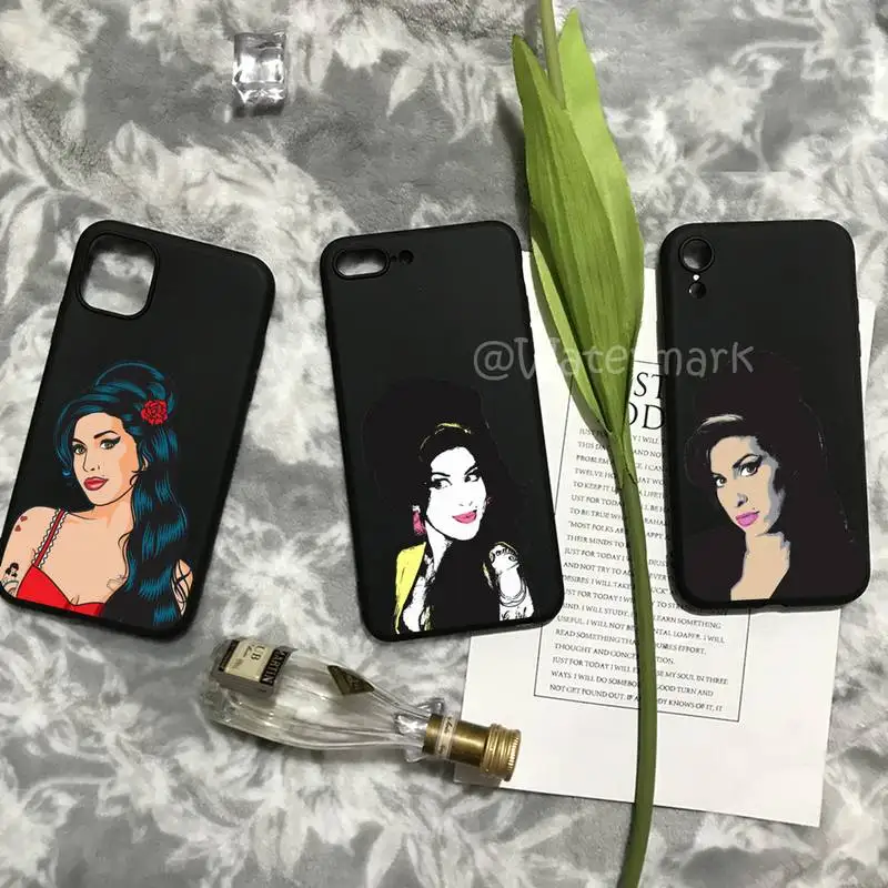 

Amy Winehouse Musician Soul Singer Phone Case For IPhone 12 11 Pro Max 7 8 6 6s Plus X Xs Xr 5 5s Se 2020 Silicone Cover