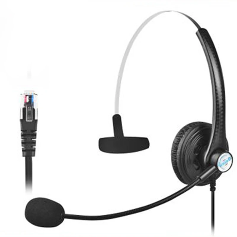

Noise Cancelling Microphone Headset Call Centre Office Telephone Corded Headphone