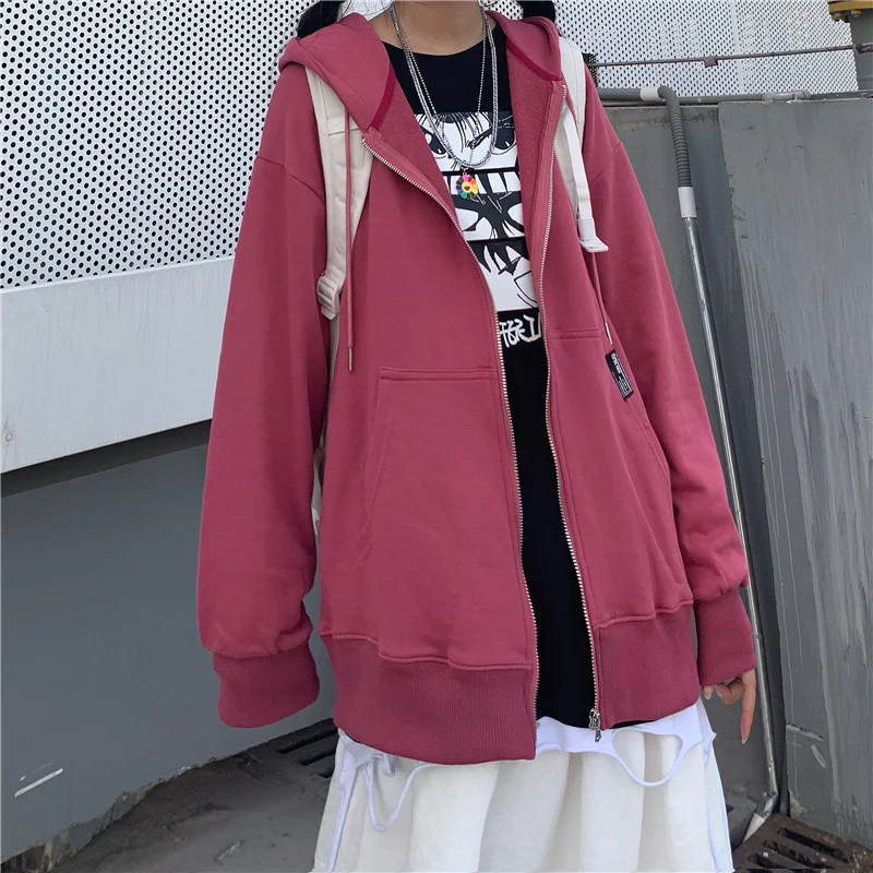 

Real Shot 2021 Новая Осенняя свободная однотонная молния