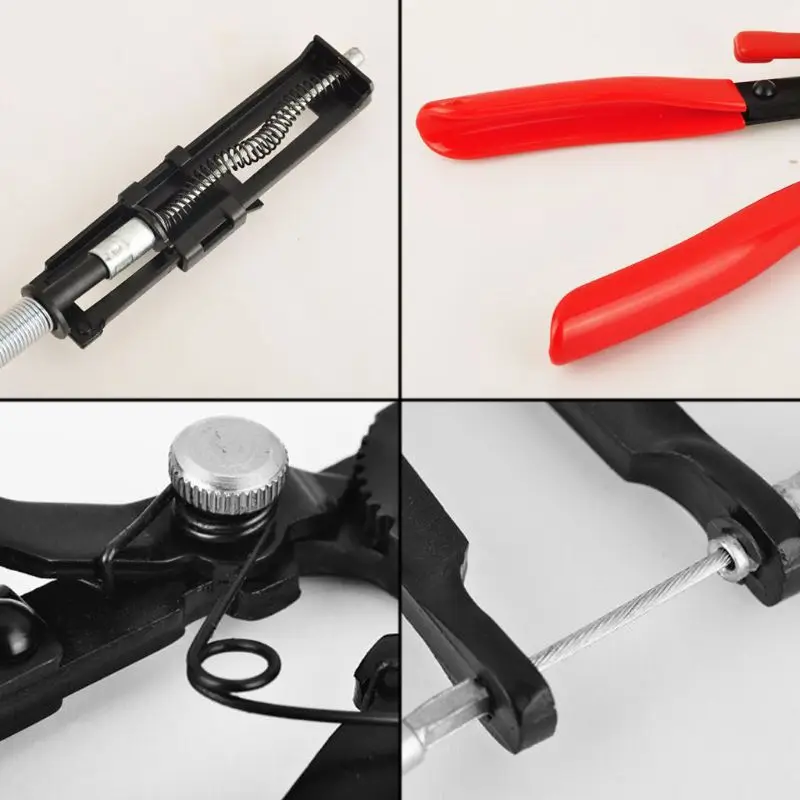 

Auto Vehicle Tools Cable Type Flexible Wire Long Reach Hose Clamp Pliers For Car X7JF
