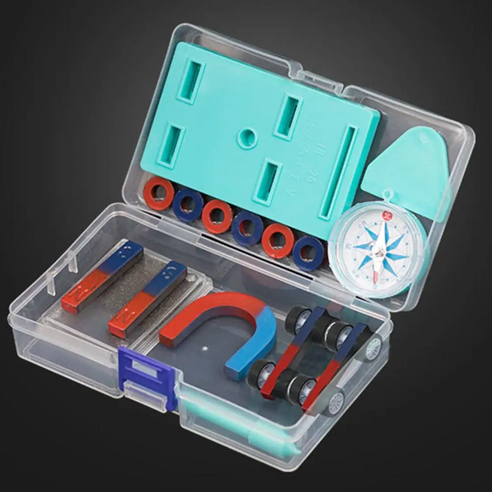 Детский брикет Кольцо подкова компас магнитный автомобильный комплект научный