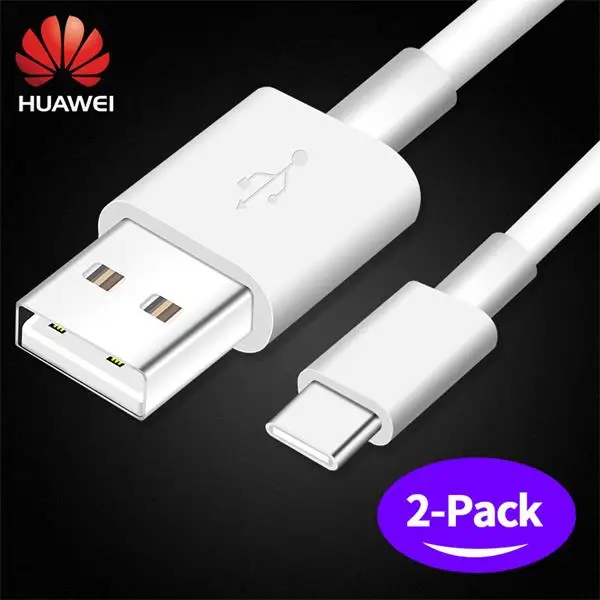 Huawei P10 pro быстрое зарядное устройство адаптер 9V2A note 8 9 V8 V9 P9 Plus Play M5 Nova 2 3e дорожная настенная зарядка Pro C USB C type C кабель - Тип штекера: Two USB C Cables