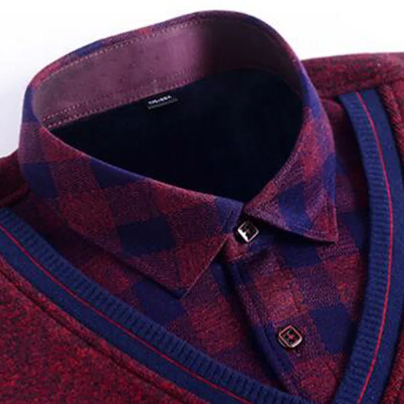 Мужские модные пуловеры с отложным воротником и длинными рукавами дышащие