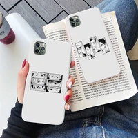 haikyuu phone case candy color for iphone 6 6s 7 8 11 12 xs x se 2020 xr mini pro plus max mobile bags anime cartoon coque