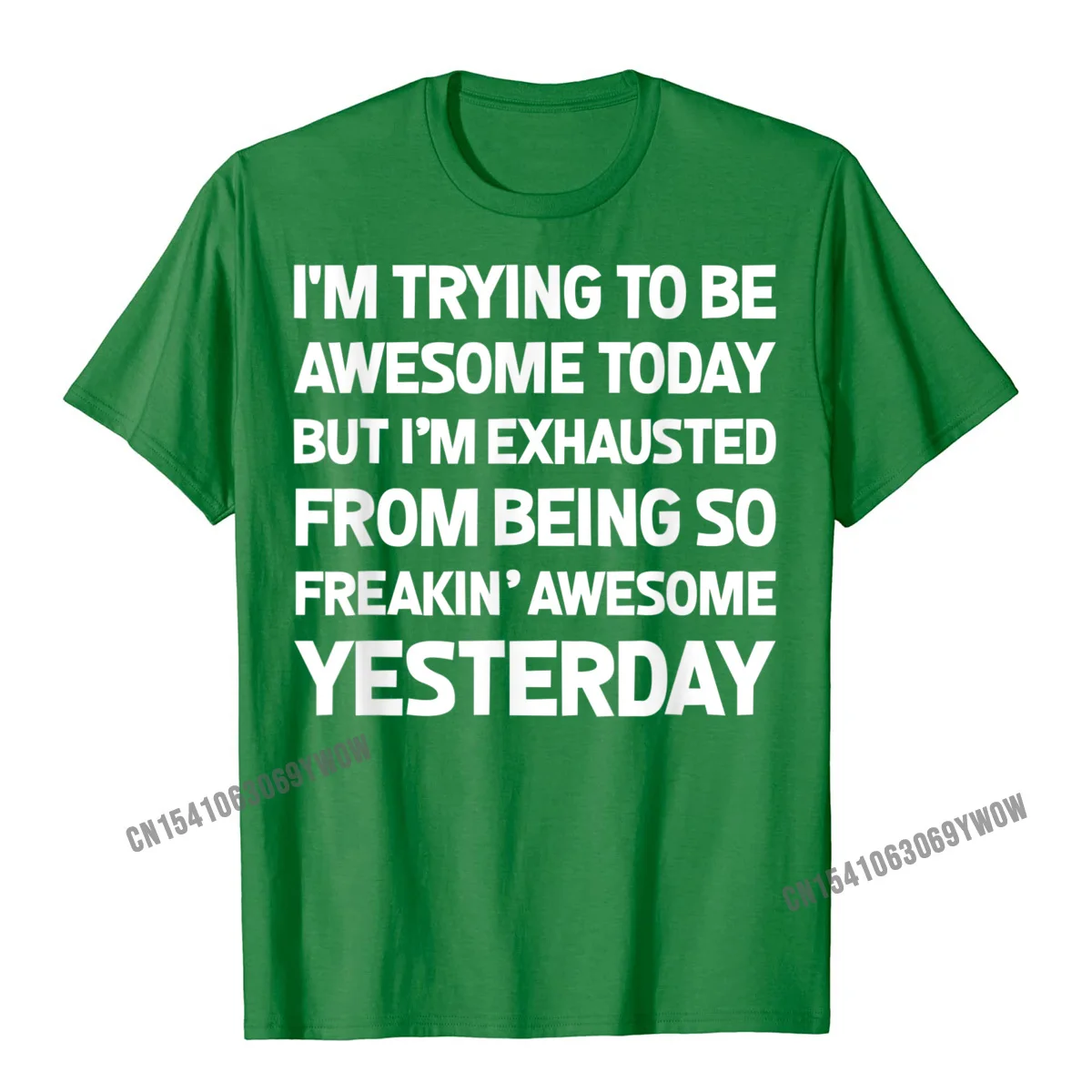 Я пытаюсь быть потрясающей сегодня футболкой забавная футболка подарок мужские