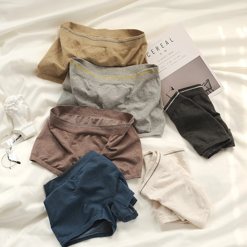 3 шт. мужские хлопковые трусы боксеры без давления|Мужские боксеры| |