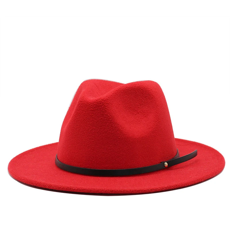 

Women Men Wool Vintage Gangster Trilby Felt Fedora Hat With Wide Brim Gentleman Elegant Lady Winter Autumn Jazz Caps