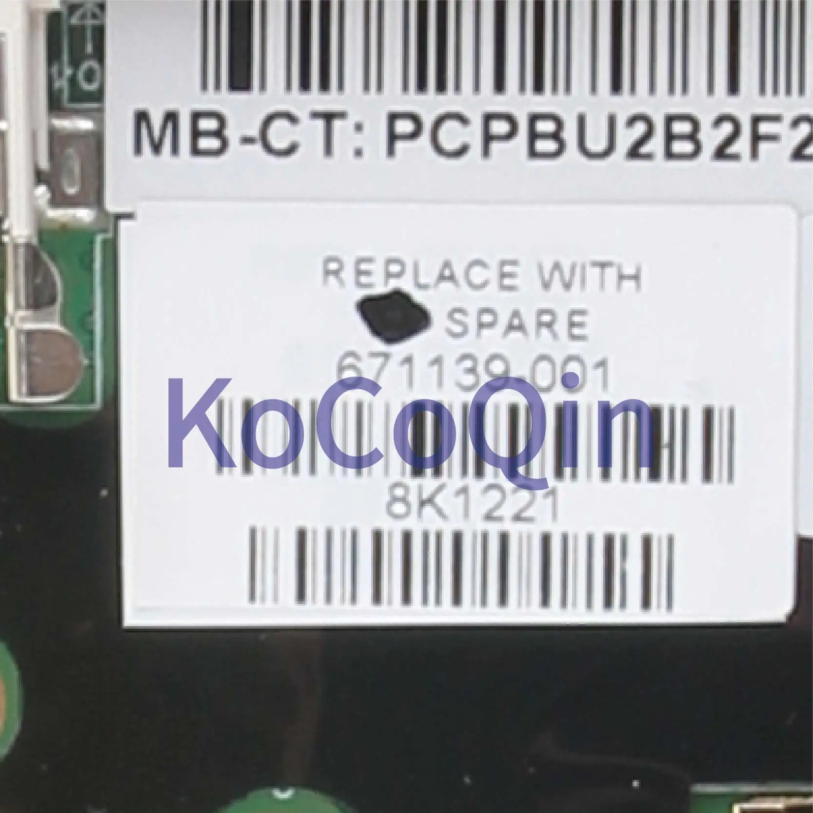 KoCoQin материнская плата для ноутбука HP Elitebook 2760P I3-2350M QM67 671139-001 671139-501 10229-2 |