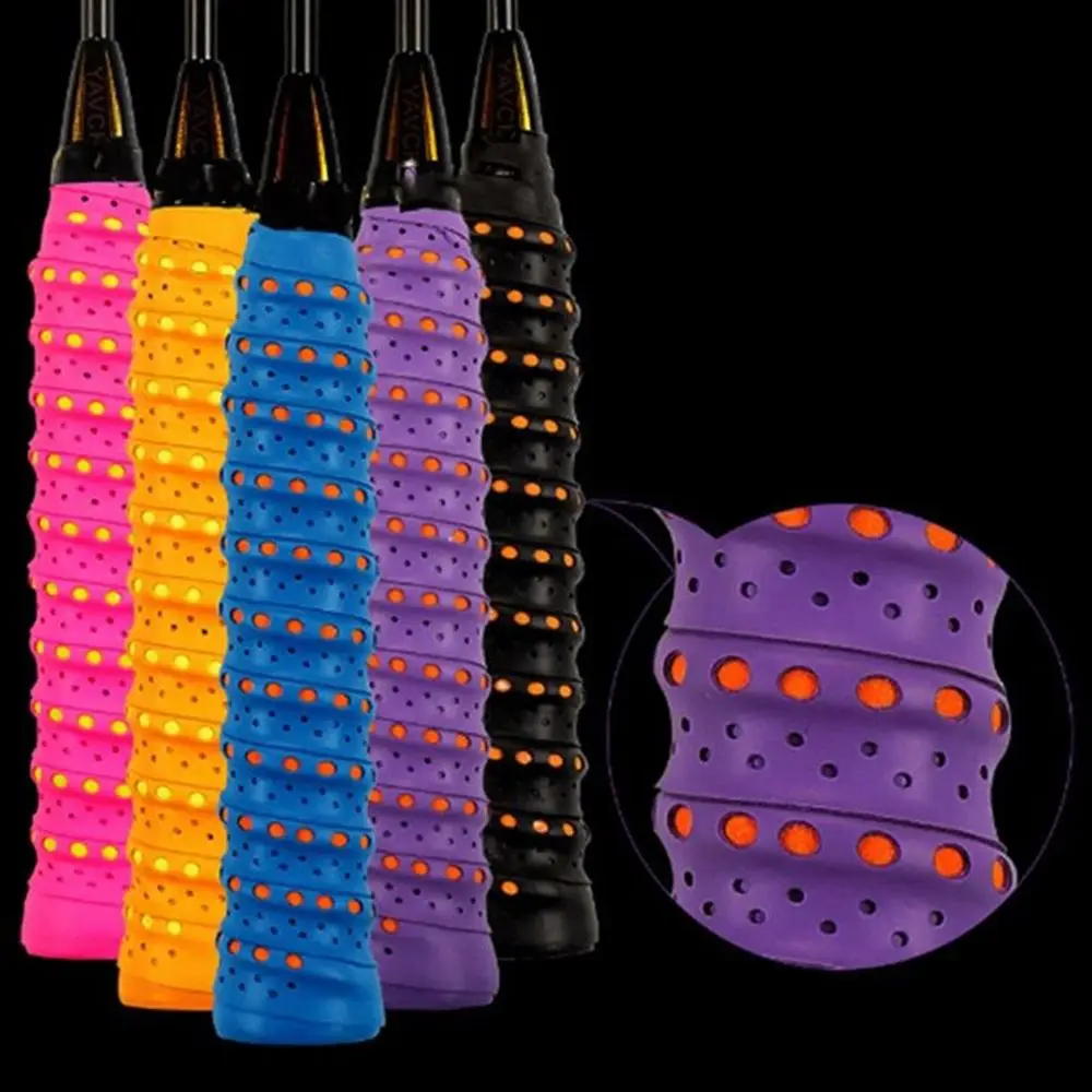 

1pc Anti-slip Breathable Sport Over Grip Sweatband Fishing Rods Over Grip Badminton Racket Grips With Wave Points Friction