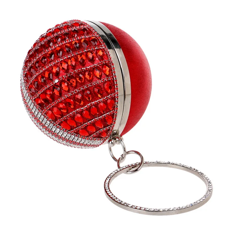 Женская свадебная сумка с круглой ручкой и цепочкой через плечо маленькие клатчи