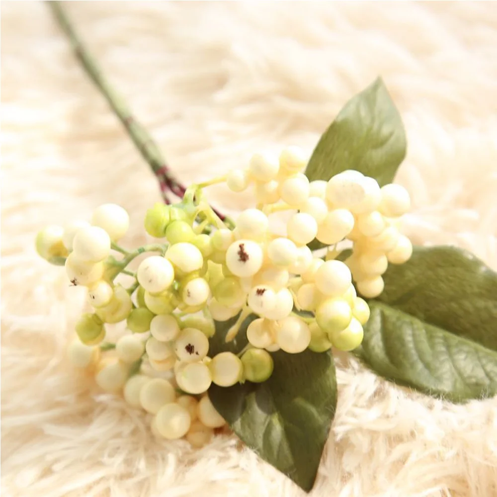 1 шт. Мини Рождественская пена матовые фрукты искусственный цветок Холли Берри