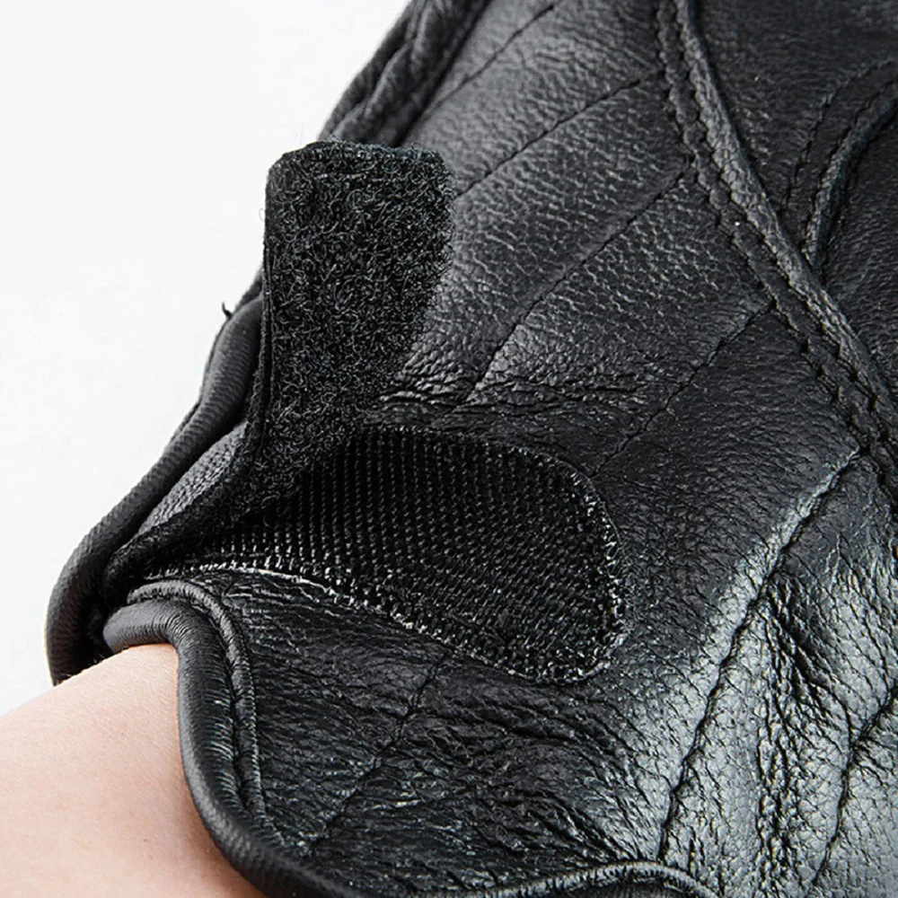 

Winter Genuine Leather Touch Screen Warm Thicken Riding Workout for Travel Outdoor - Size (Black)