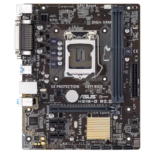 Б/у Материнская плата ASUS R2.0 Intel H81 ATX материнская для настольного ПК разъем LGA 1150 mSATA