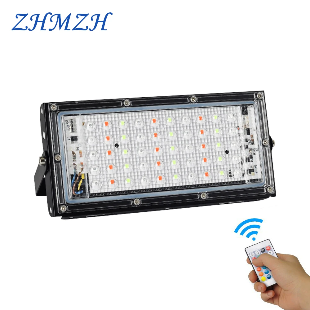 Светодиодные RGB прожекторы с дистанционным управлением уличные лампы COB чипом