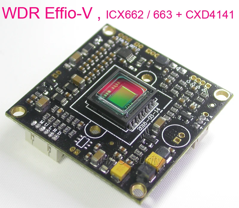 Набор микросхем WDR EFFIO V 1/3 &quotSony Super HAD II CCD ICX662 / ICX663 + CXD4141|Камеры видеонаблюдения| |
